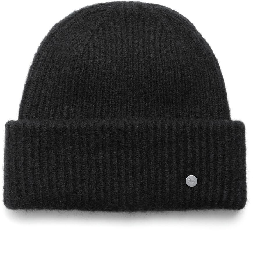 PEARLWOOD Gebreide muts Zoe Fijne rib verwar d brede omslag - Foto 3