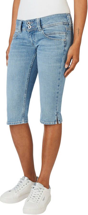 Pepe Jeans Capri jeans VENUS CROP met stretch en dubbel knoop band