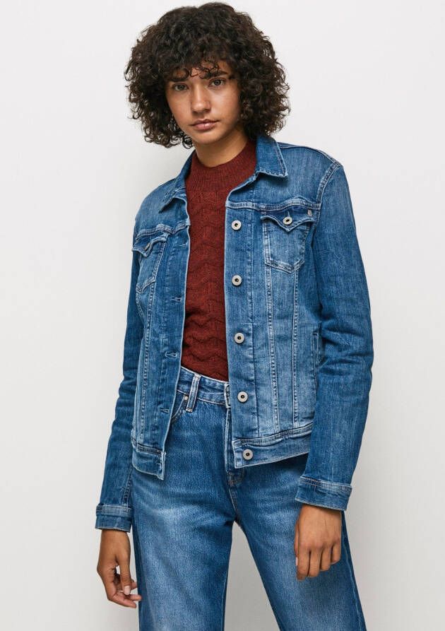 Pepe Jeans Jeansjack THRIFT met opgestikte borstzakken en doorknoopsluiting