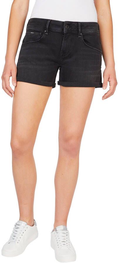 Pepe Jeans Jeansshort SIOUXIE super kort in smalle 5-pocket-pasvorm