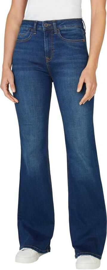 Pepe Jeans Flared jeans van katoenmix model 'WILLA' - Foto 3