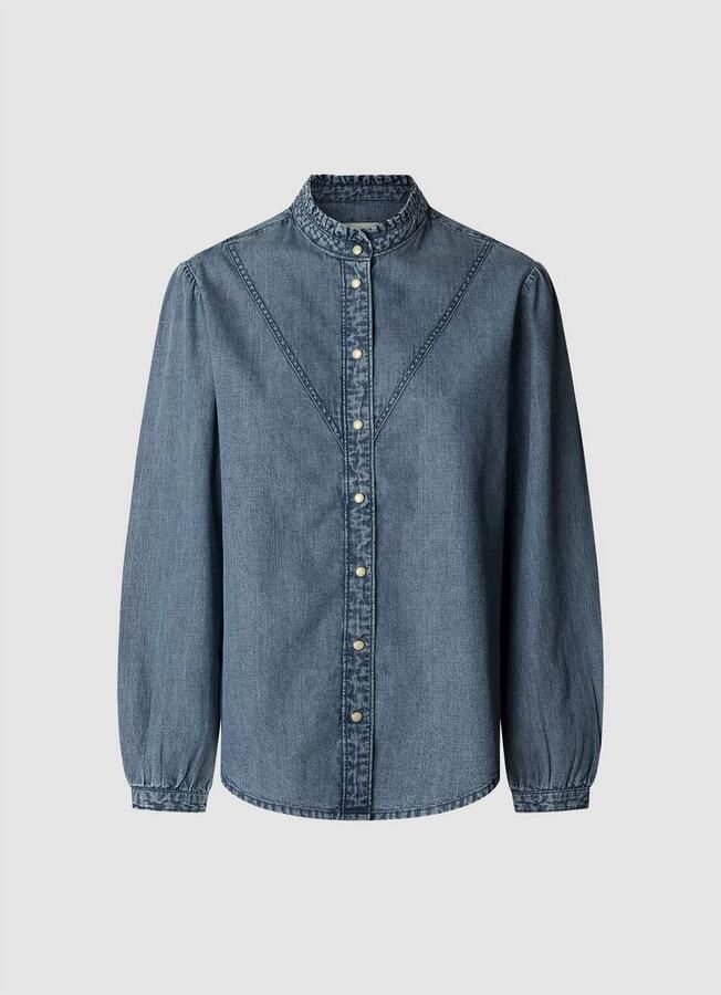 Pepe Jeans Regular fit jeansblouse van puur katoen - Foto 6