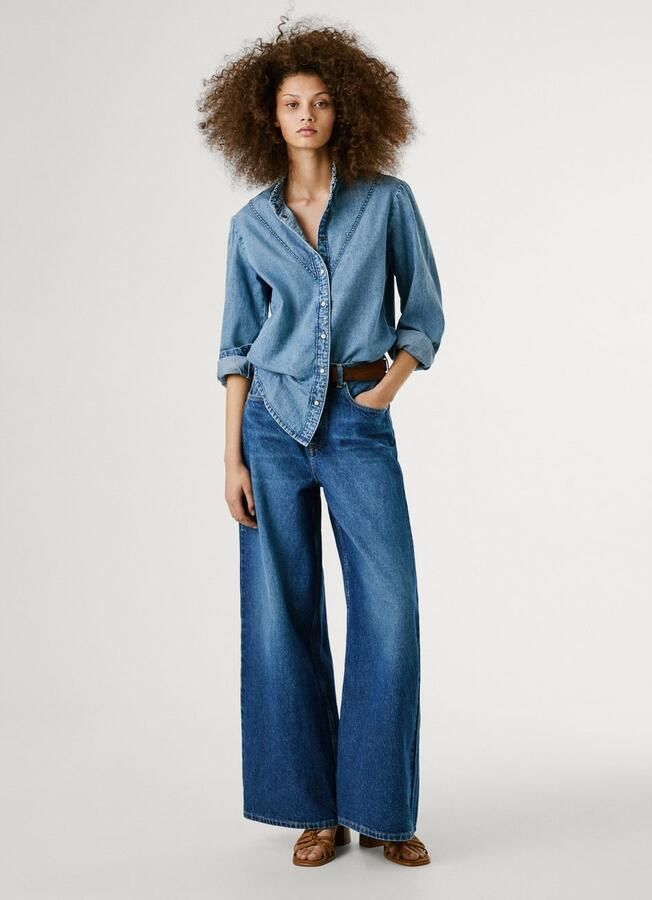 Pepe Jeans Regular fit jeansblouse van puur katoen - Foto 4