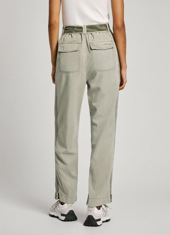 Pepe Jeans Aylin Hoge Taille Rechte Pijp Broek Gray Dames - Foto 2