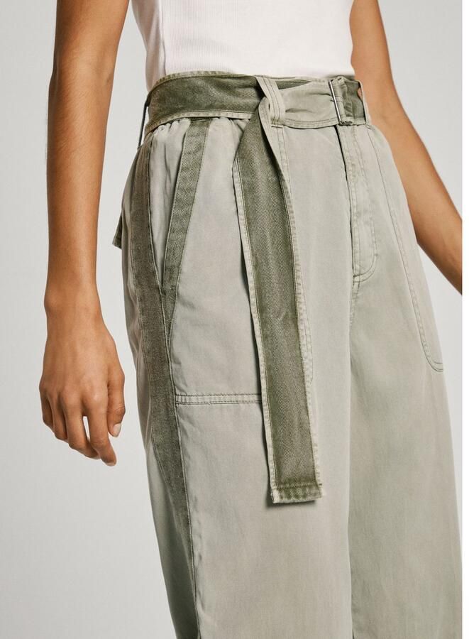 Pepe Jeans Aylin Hoge Taille Rechte Pijp Broek Gray Dames