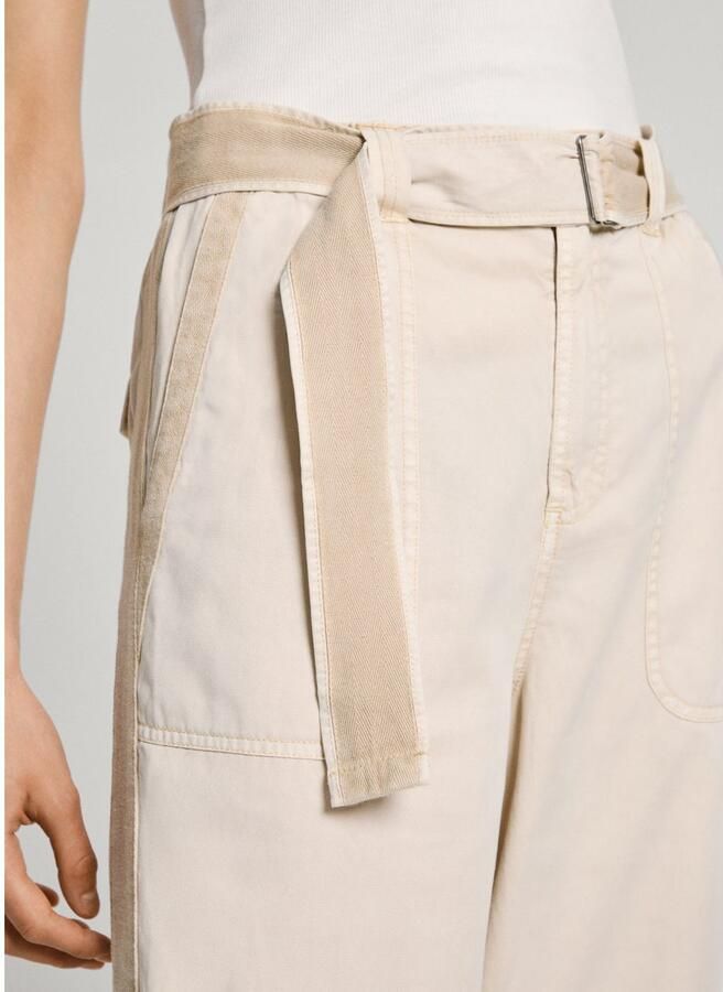 Pepe Jeans Cargobroek Aylin met streepbeleg