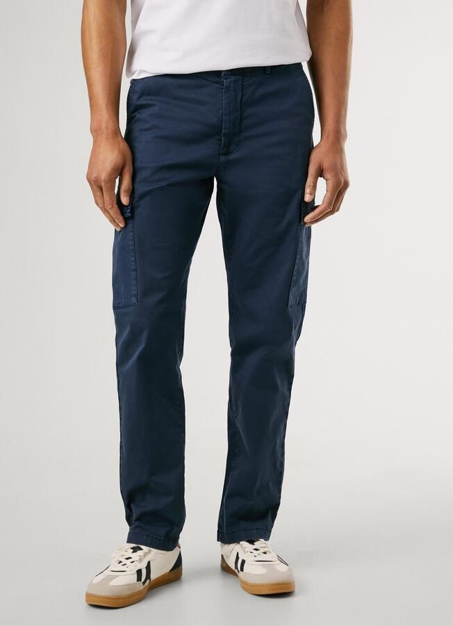 Pepe Jeans Chino SLIM CARGO TWILL met opgestikte zakken - Foto 3