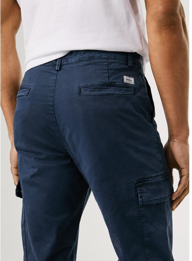 Pepe Jeans Chino SLIM CARGO TWILL met opgestikte zakken