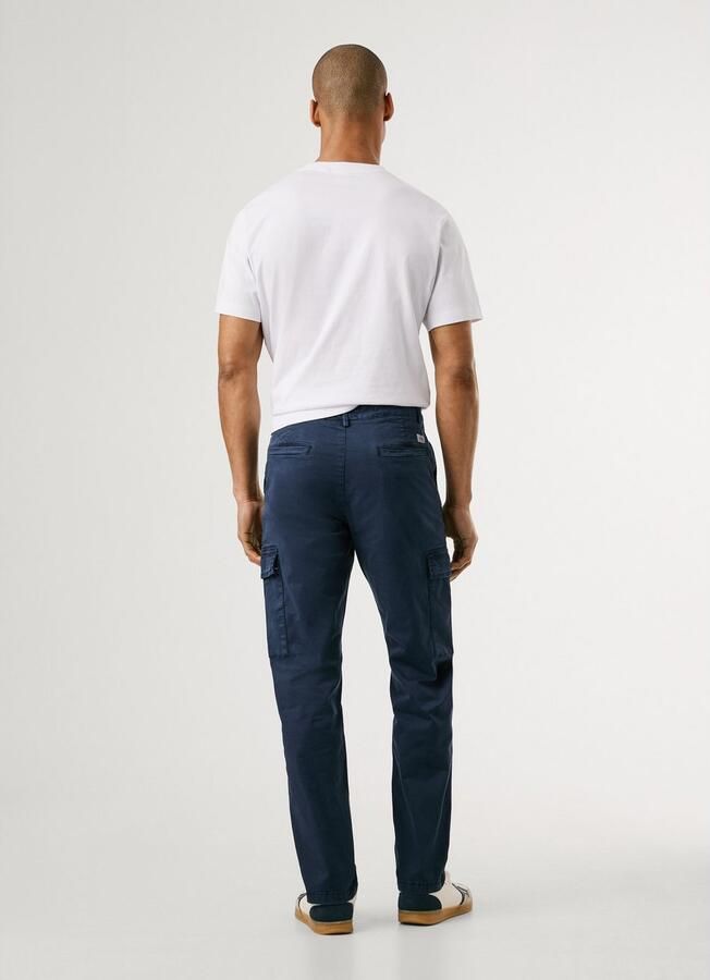 Pepe Jeans Chino SLIM CARGO TWILL met opgestikte zakken - Foto 4