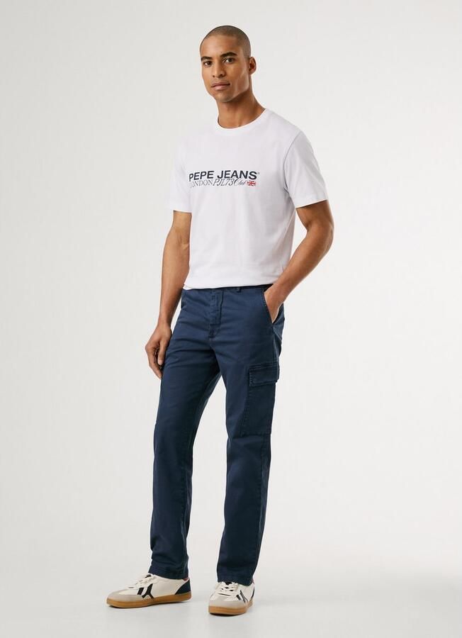 Pepe Jeans Chino SLIM CARGO TWILL met opgestikte zakken - Foto 6