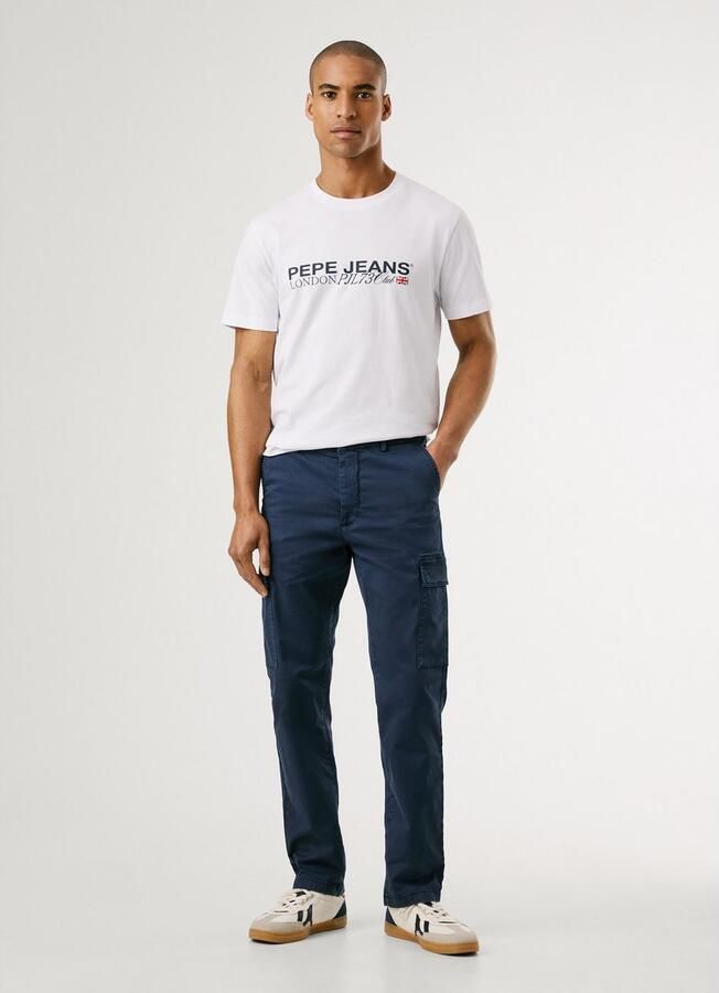 Pepe Jeans Chino SLIM CARGO TWILL met opgestikte zakken - Foto 7