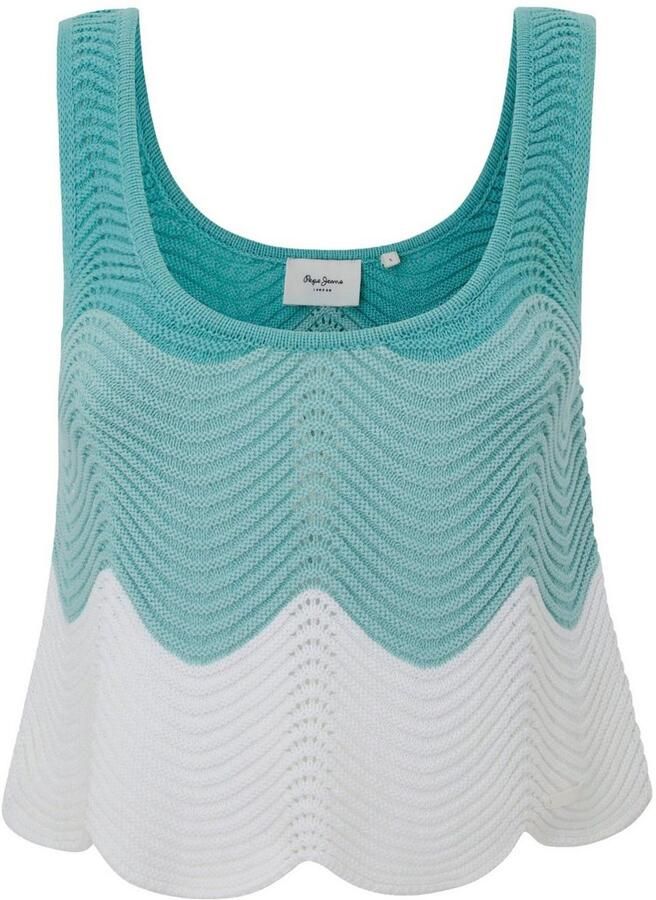 Pepe Jeans Gebreide top GALEA met schulpzoom - Foto 6