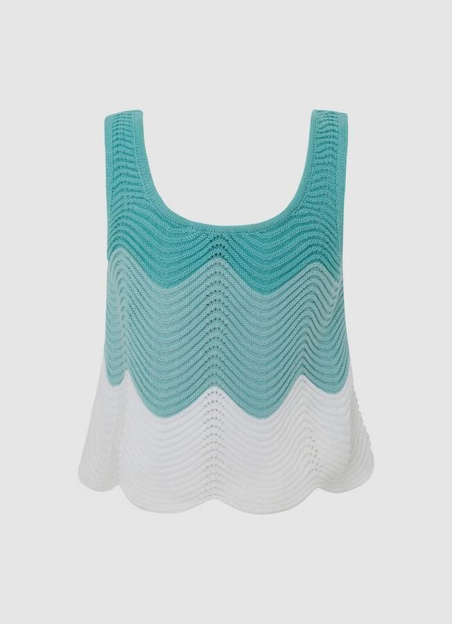 Pepe Jeans Gebreide top GALEA met schulpzoom - Foto 10