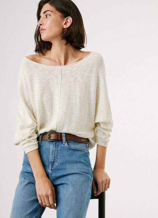 Pepe Jeans Gebreide trui CANDELA met ajourmotief - Foto 2