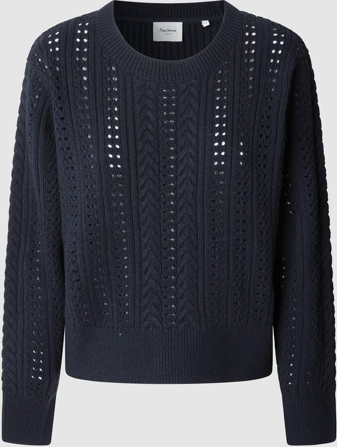 Pepe Jeans Gebreide trui CANDIDE met perforatiemotief