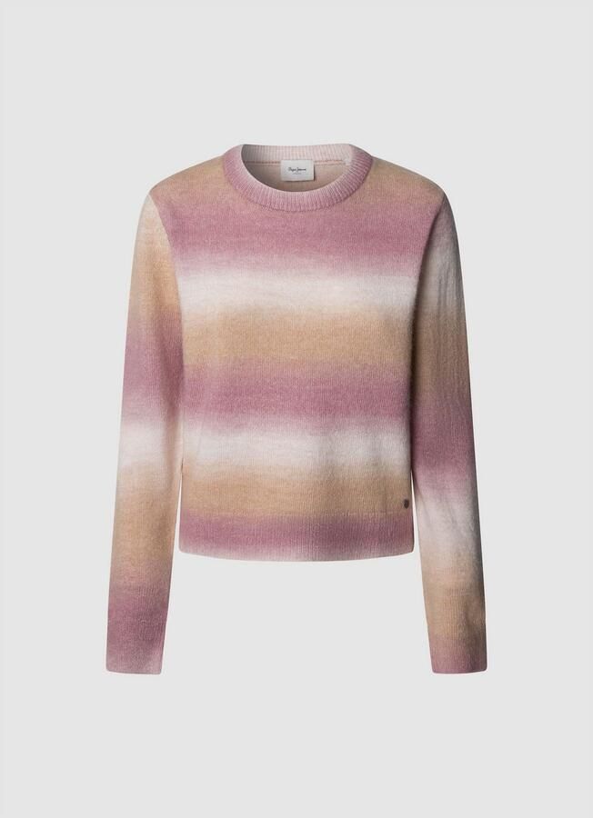 Pepe Jeans Gebreide trui COLOMBE CREW met geribbelde ronde hals - Foto 3