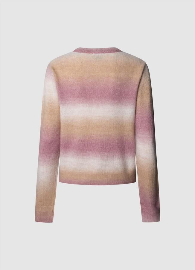 Pepe Jeans Gebreide trui COLOMBE CREW met geribbelde ronde hals