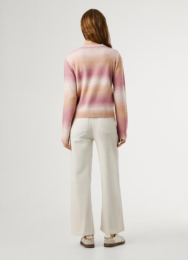 Pepe Jeans Gebreide trui COLOMBE CREW met geribbelde ronde hals - Foto 2