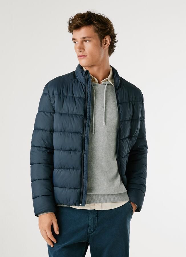Pepe Jeans Regular fit gewatteerd jack met opstaande kraag