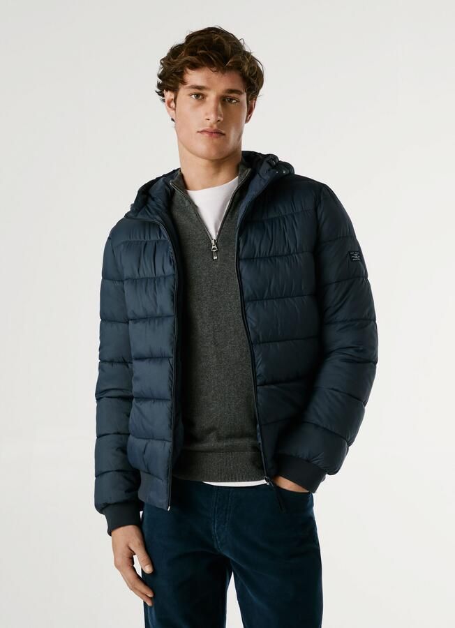 Pepe Jeans Gewatteerde jas PUFFER HOOD Regular fit met capuchon - Foto 2