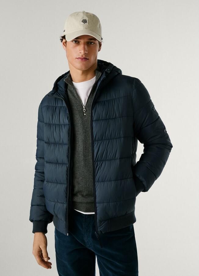 Pepe Jeans Gewatteerde jas PUFFER HOOD Regular fit met capuchon - Foto 3