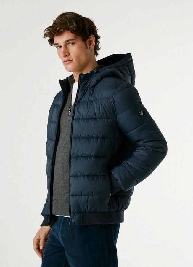Pepe Jeans Gewatteerde jas PUFFER HOOD Regular fit met capuchon - Foto 4