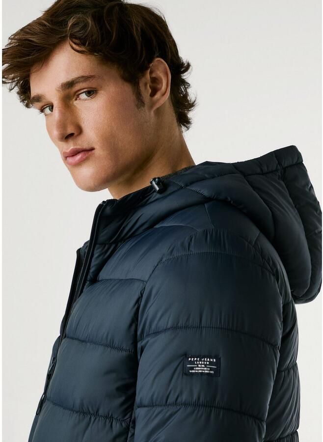 Pepe Jeans Gewatteerde jas PUFFER HOOD Regular fit met capuchon