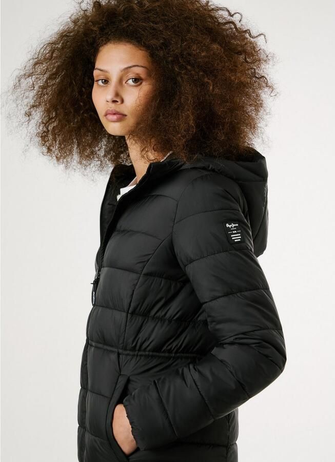 Pepe Jeans Gewatteerde jas SALLY LONG met een capuchon