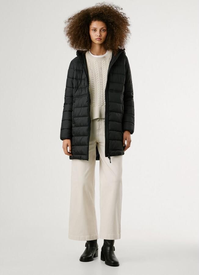 Pepe Jeans Gewatteerde jas SALLY LONG met een capuchon - Foto 4