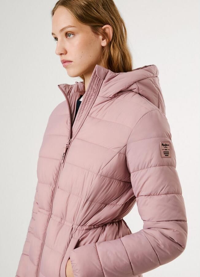 Pepe Jeans Gewatteerde jas SALLY SHORT getailleerd met verstelbaar tunnelkoord - Foto 4