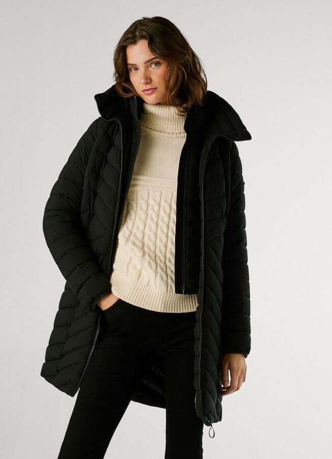 Pepe Jeans Gewatteerde jas SANN LONG waterafstotend met binnensluiting - Foto 2