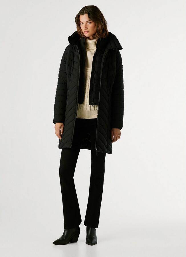 Pepe Jeans Gewatteerde jas SANN LONG waterafstotend met binnensluiting - Foto 5