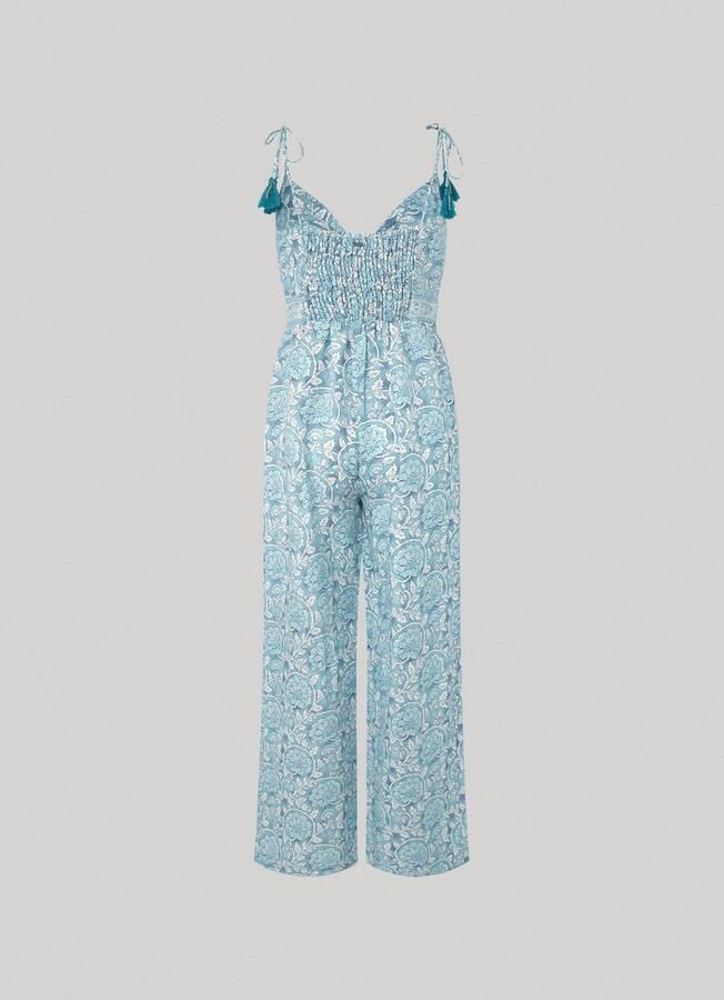 Pepe Jeans Jumpsuit MATILDE met bloemend alloverprint in zomerse kwaliteit met linnen - Foto 5