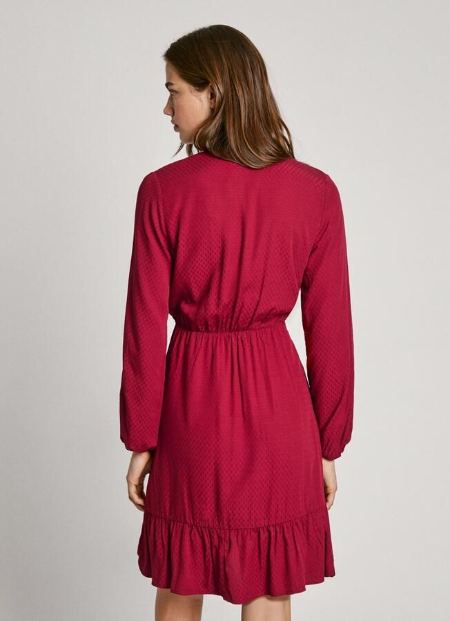 Pepe Jeans Jurk in a-lijn KENDALL met volants en lange mouwen