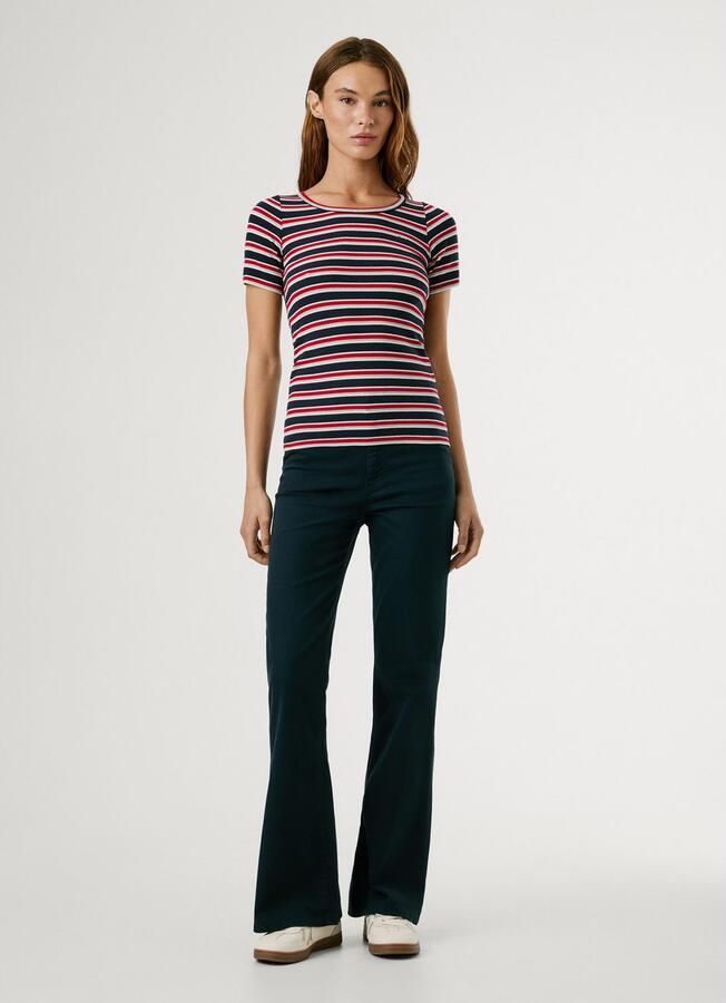 Pepe Jeans Shirt met korte mouwen BAMBU Slim Fit met ronde hals - Foto 2