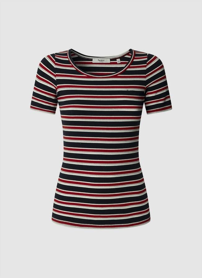 Pepe Jeans Shirt met korte mouwen BAMBU Slim Fit met ronde hals - Foto 3