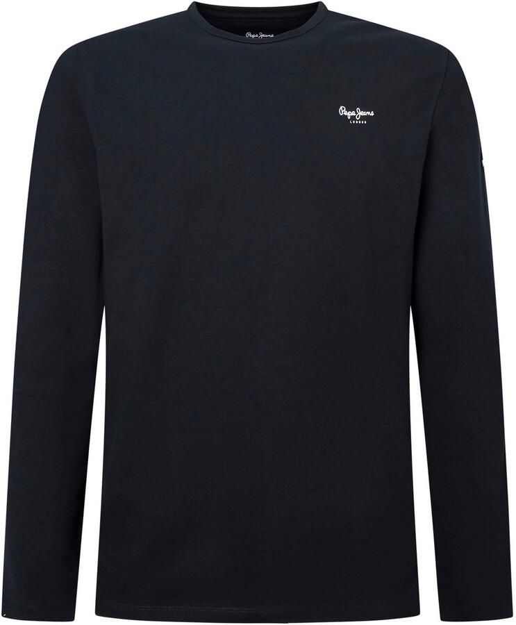 Pepe Jeans Zwarte Katoenen Crew Neck T-Shirt Black Heren