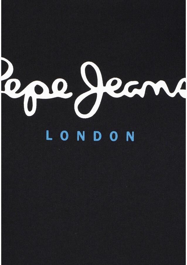 Pepe Jeans Zwarte Katoenen T-Shirt met Print Logo Black Heren - Foto 5
