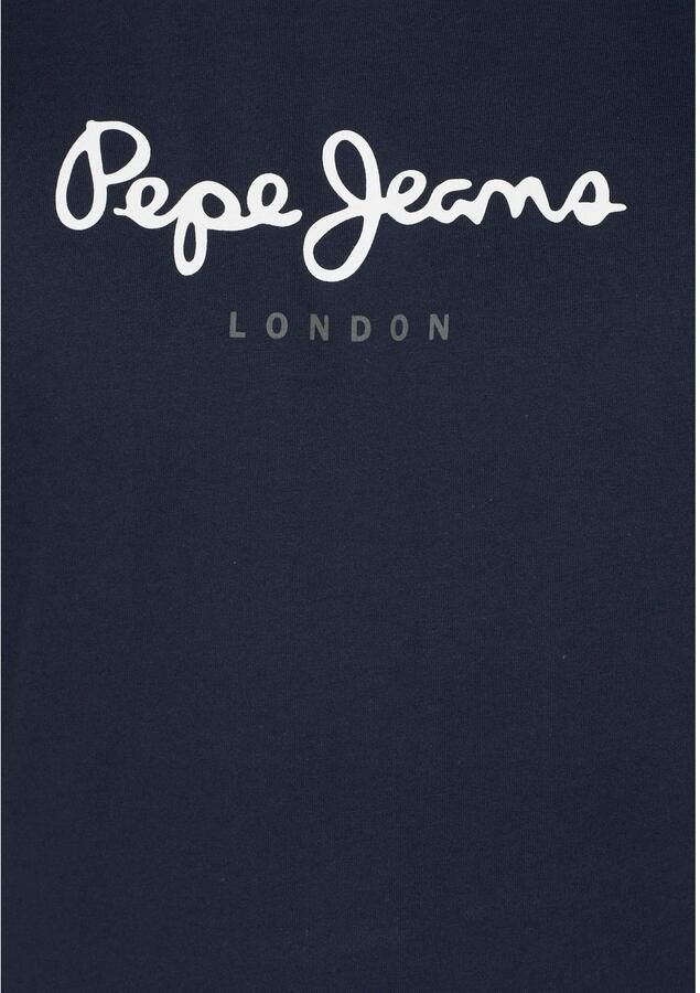 Pepe Jeans Blauw Katoenen Bedrukt Logo T-Shirt Blue Heren - Foto 5