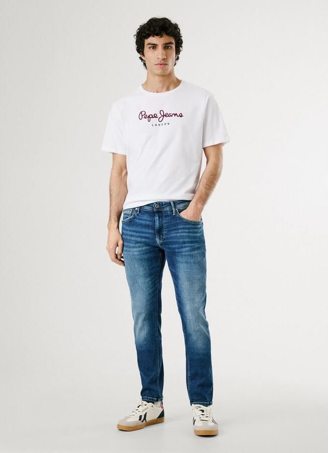 Pepe Jeans Casual Heren T-shirt Eggo Pm508208 White Heren - Foto 2