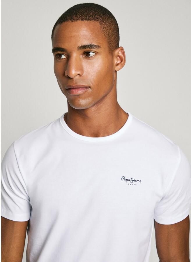 Pepe Jeans T-shirt Original Basic 3 N White Heren - Foto 7