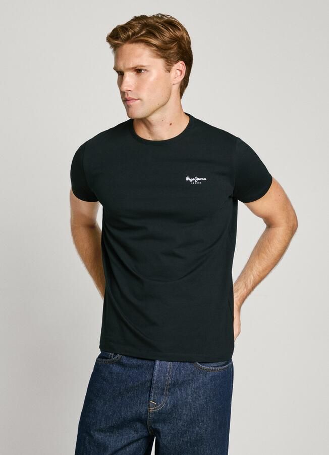 Pepe Jeans Zwarte Katoenen Crew Neck T-Shirt Black Heren - Foto 7