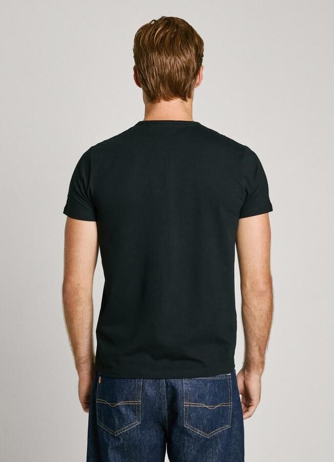 Pepe Jeans Zwarte Katoenen Crew Neck T-Shirt Black Heren - Foto 8