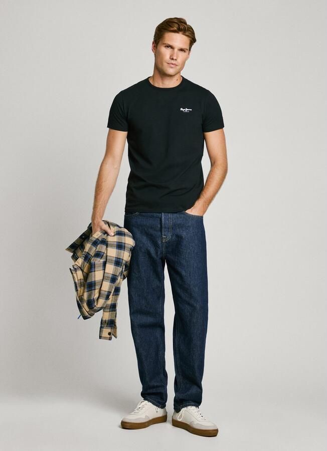 Pepe Jeans Zwarte Katoenen Crew Neck T-Shirt Black Heren - Foto 9