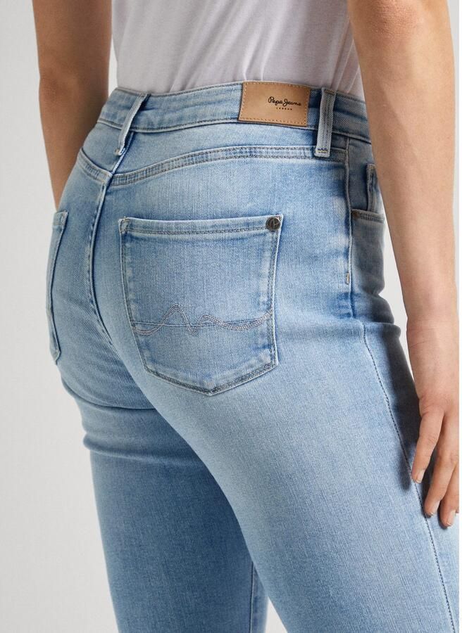 Pepe Jeans Skinny fit jeans in gebruikte look