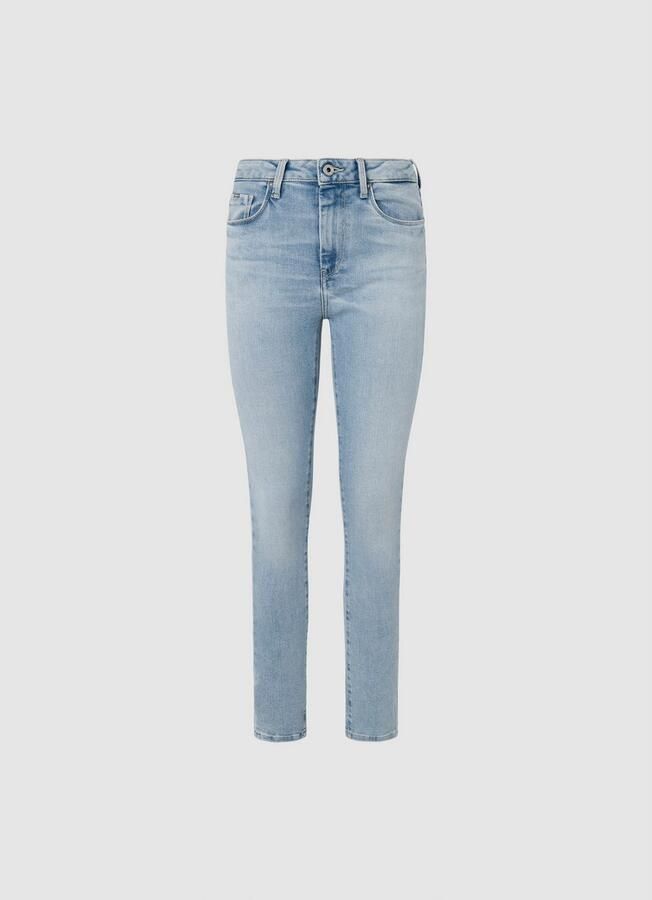 Pepe Jeans Skinny fit jeans in gebruikte look - Foto 5