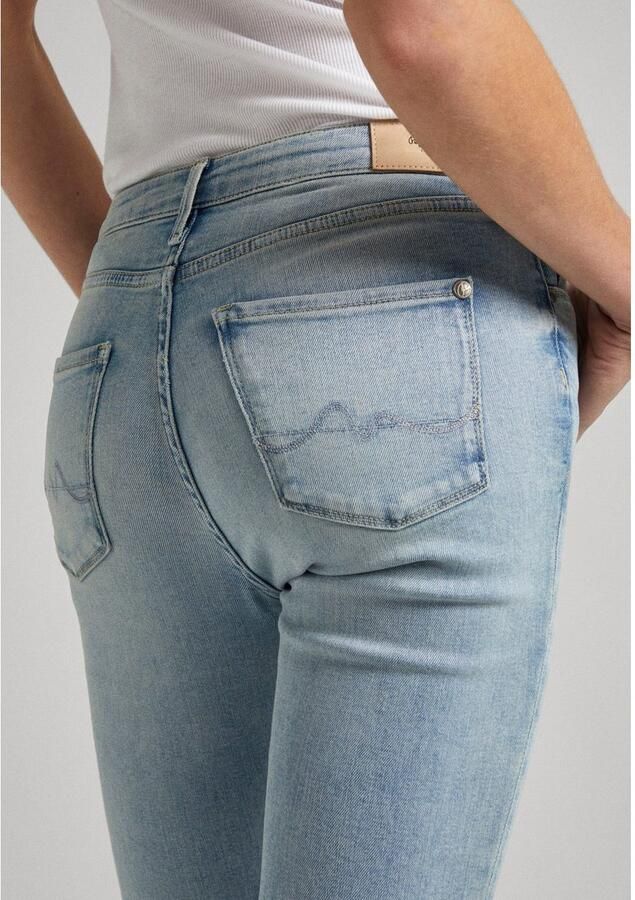 Pepe Jeans Skinny fit jeans in gebruikte look - Foto 4