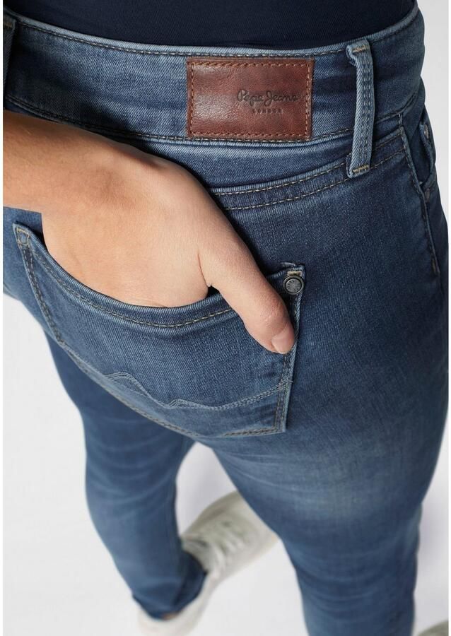 Pepe Jeans Skinny fit jeans SOHO in 5-pocketsstijl met 1-knoop en stretchaandeel
