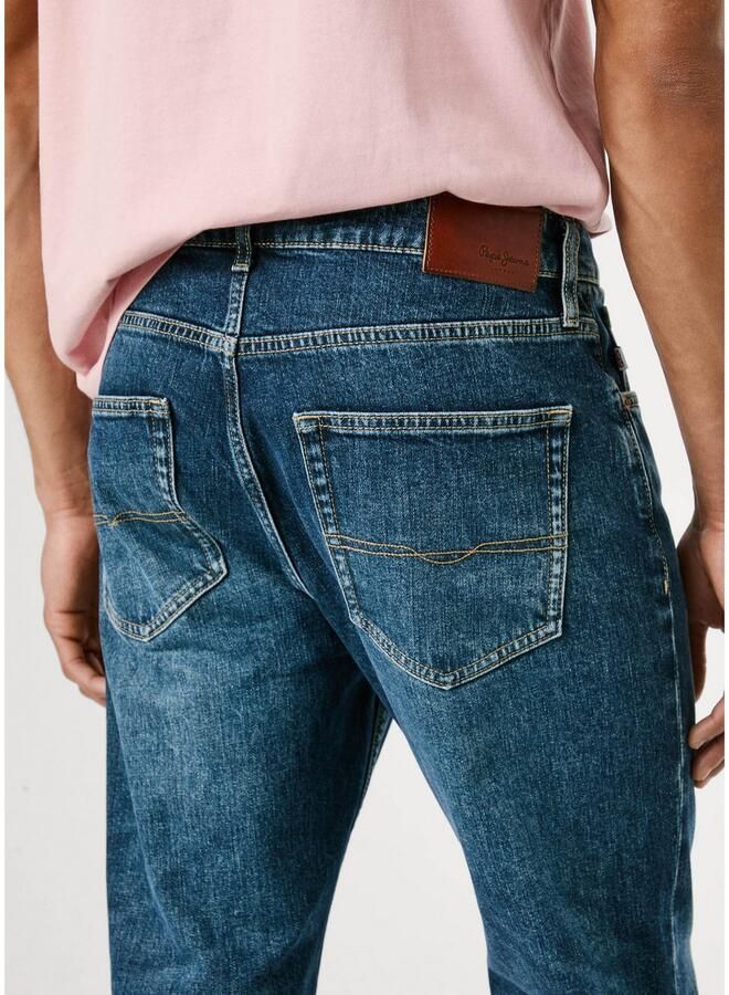 Pepe Jeans Straight fit jeans van katoenmix
