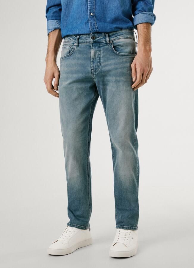 Pepe Jeans Straight fit jeans van katoenmix model 'CASH' - Foto 6